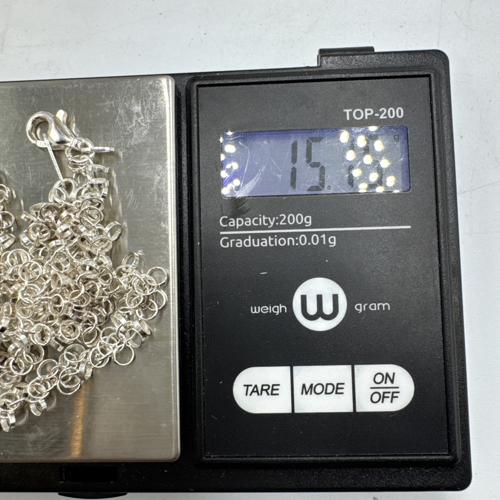 Sterling Silver Circle Link Bracelet And Necklace Set, 15.7g 22inch