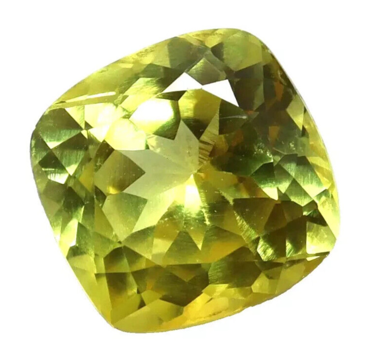 Natural Yellow Sapphire Flawless 40 Ct Ceylon Cushion Cut Loose Gemstone