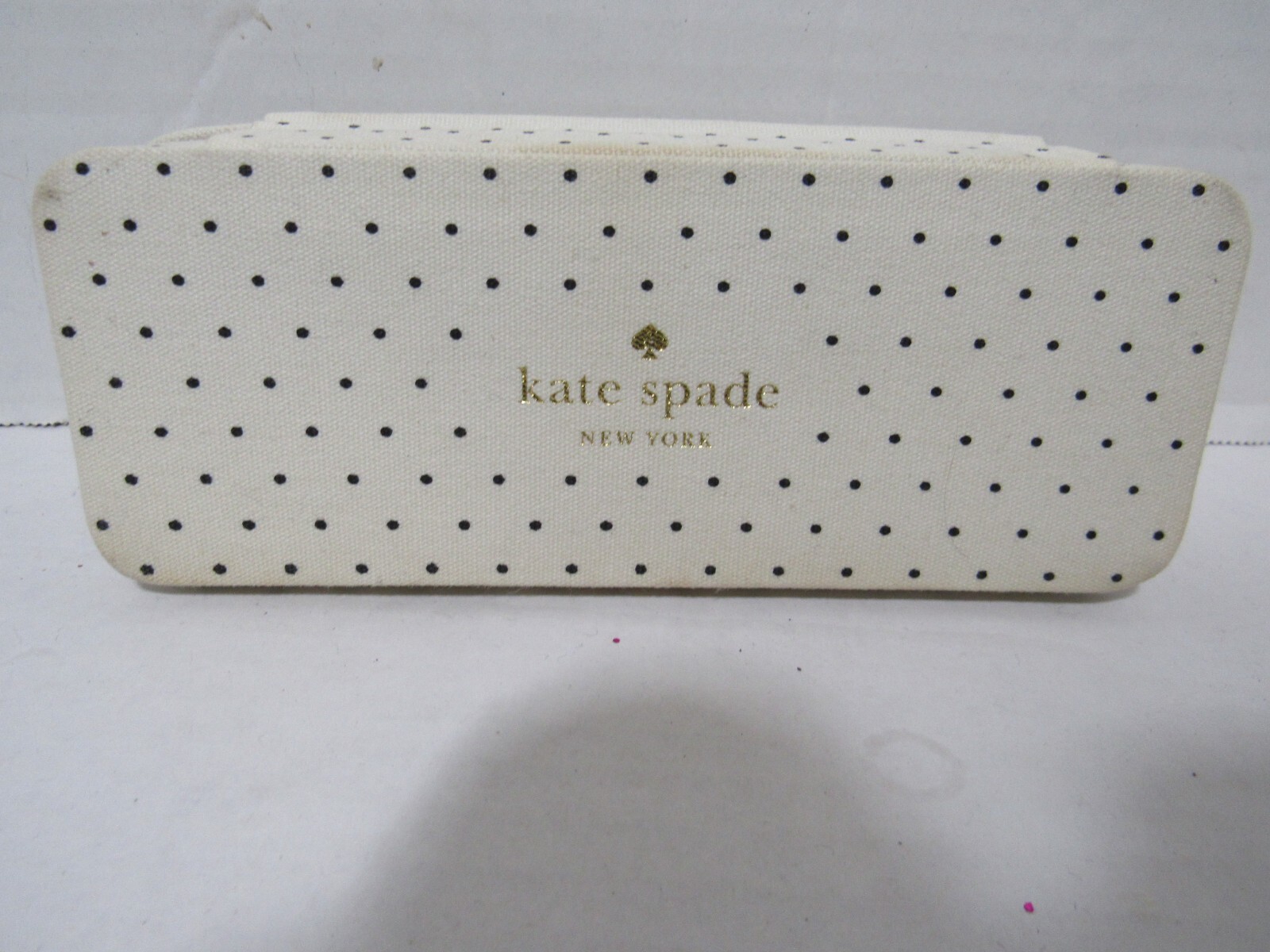 KATE SPADE Metro White Champagne Watch, Beige Leather Band, KSW1015 and Case
