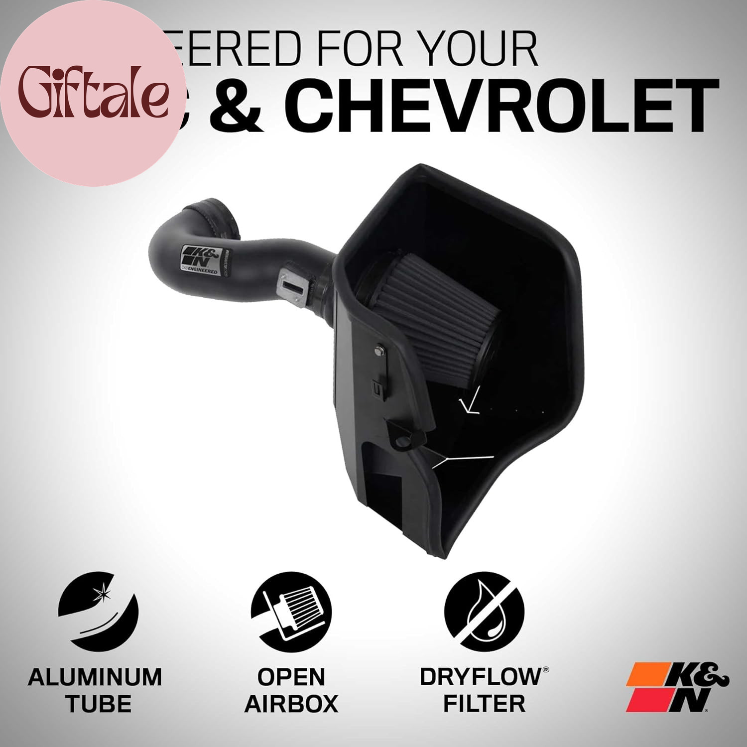Cold Air Intake System: Dry-Flow Air Filter, Increase Performance & Towing: Comp