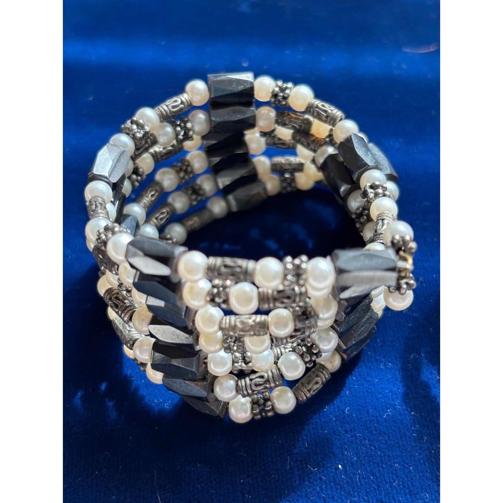 Vintage Magnetic Magnetite Multi-Strand Beaded Bracelet Necklace Choose 1
