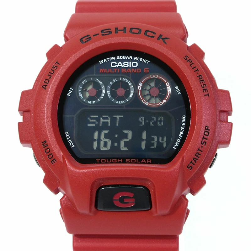 CASIO GW 6900RD 4JF G SHOCK DIGITAL BURNING RED Watch Digital Solar Radio Watch