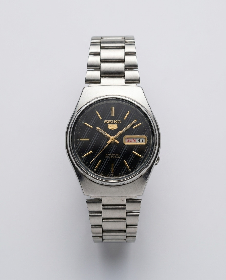 Seiko 5 Automatique, référence 7019-6081 Acier inoxydable 36 mm