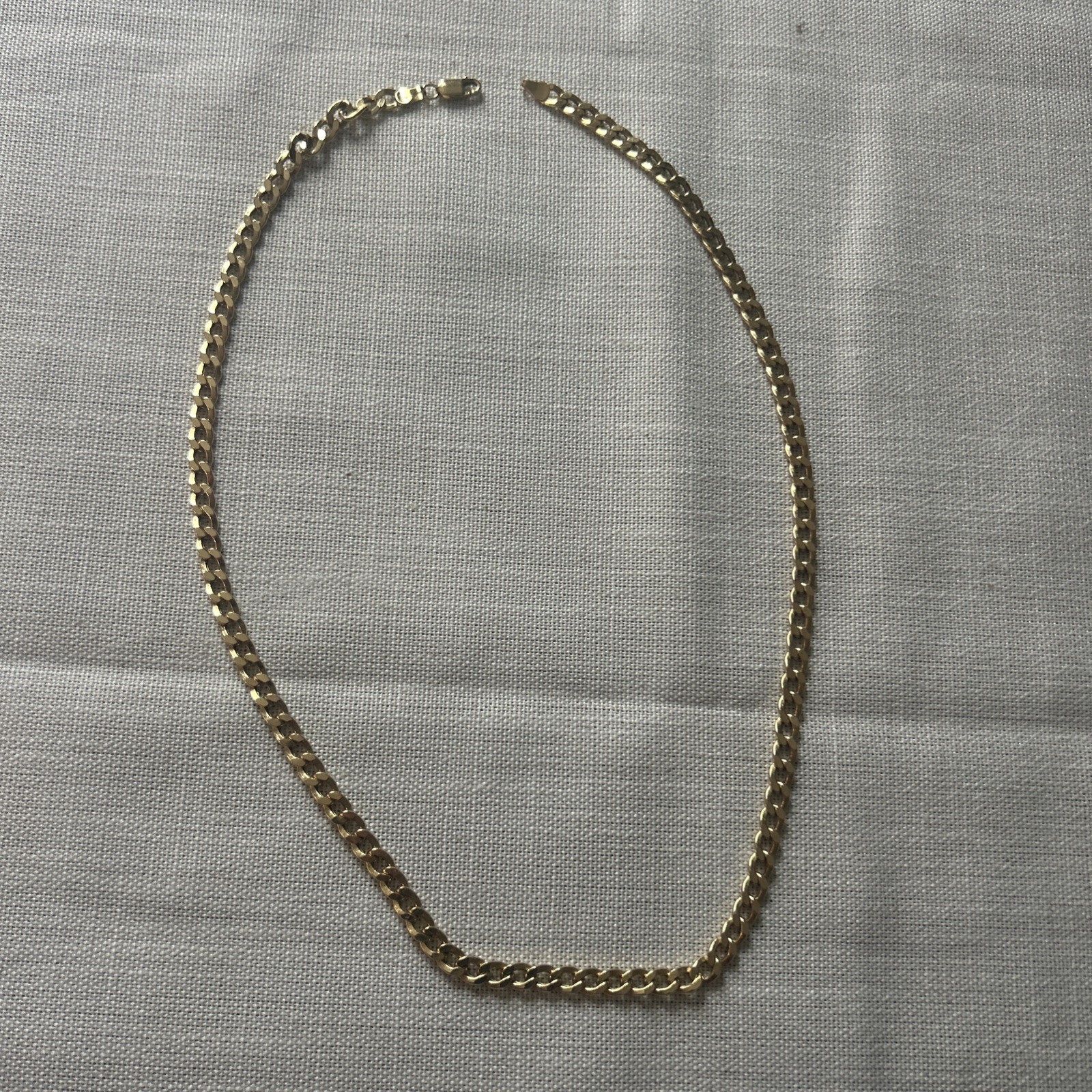 Made In Italy Mens 10K Yellow Gold 22” Semisolid Curb Chain Necklace JC Penney