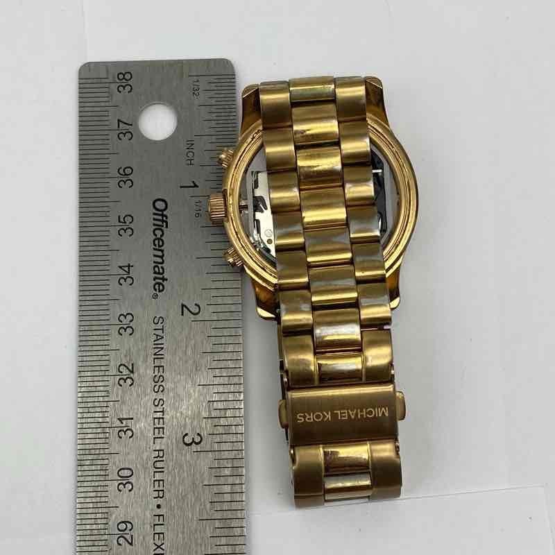 Michael Kors MK-5128 Gold Tone Stainless Steel Chronograph Women’s Watch 38mm