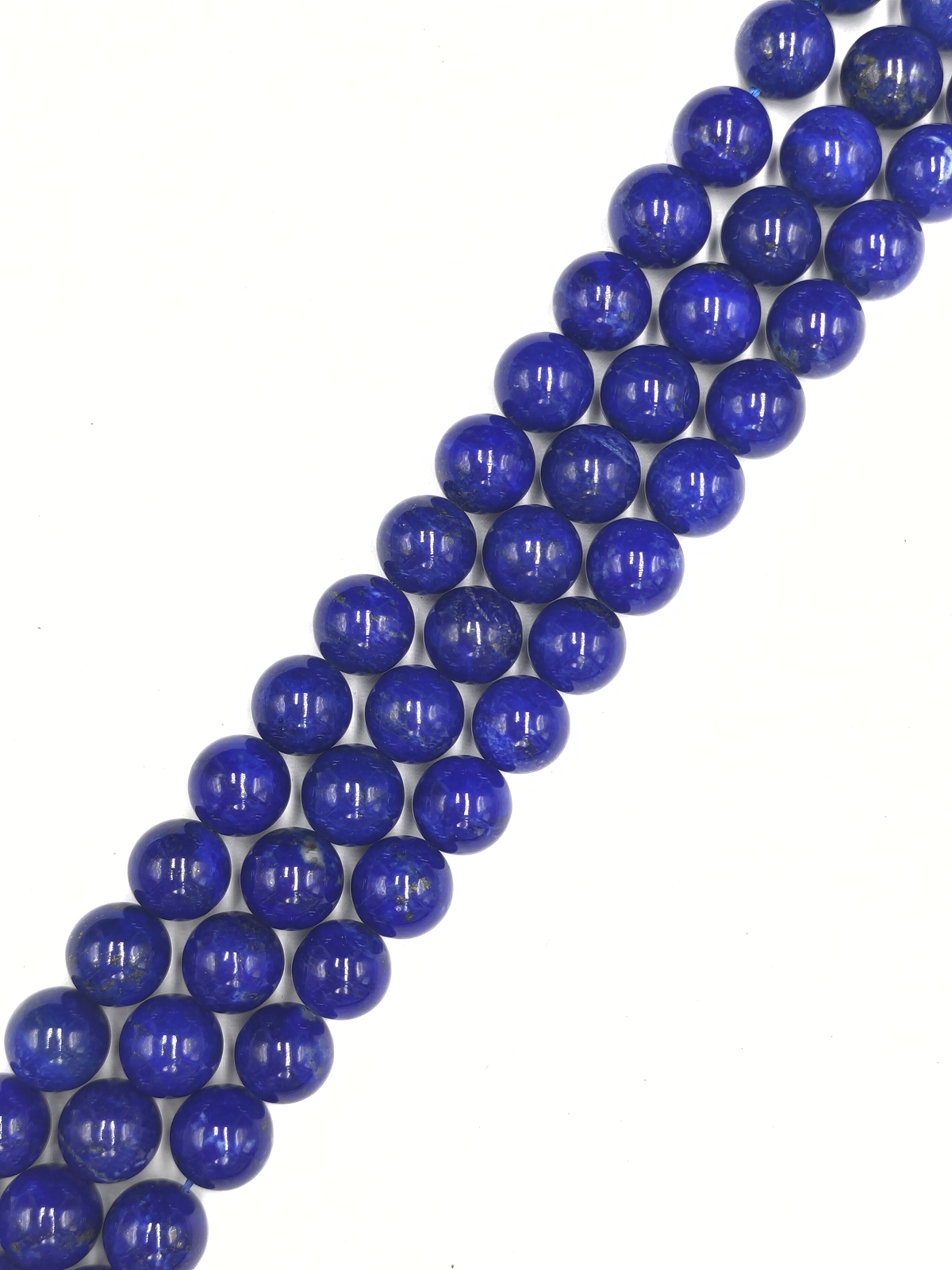 Genuine AAA Lapis Lazuli Smooth Round Beads Size 8mm 10mm 15.5″ Strand