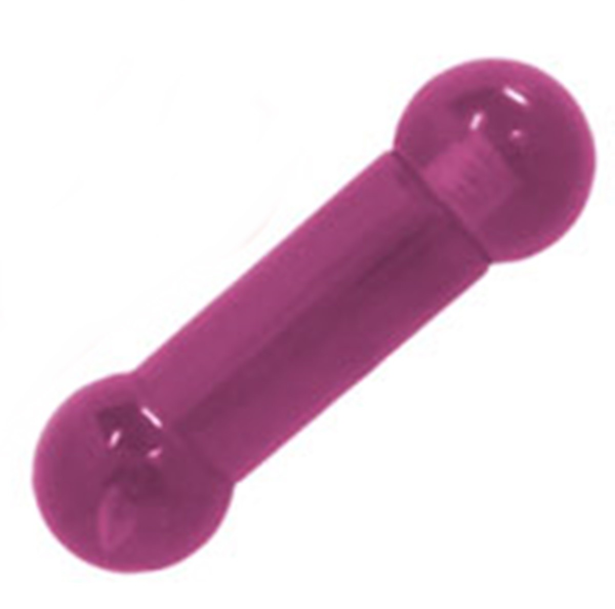 Barbell Tongue Nipple Ring Heavy Acrylic 0 Gauge 5/8″ Purple 10mm *