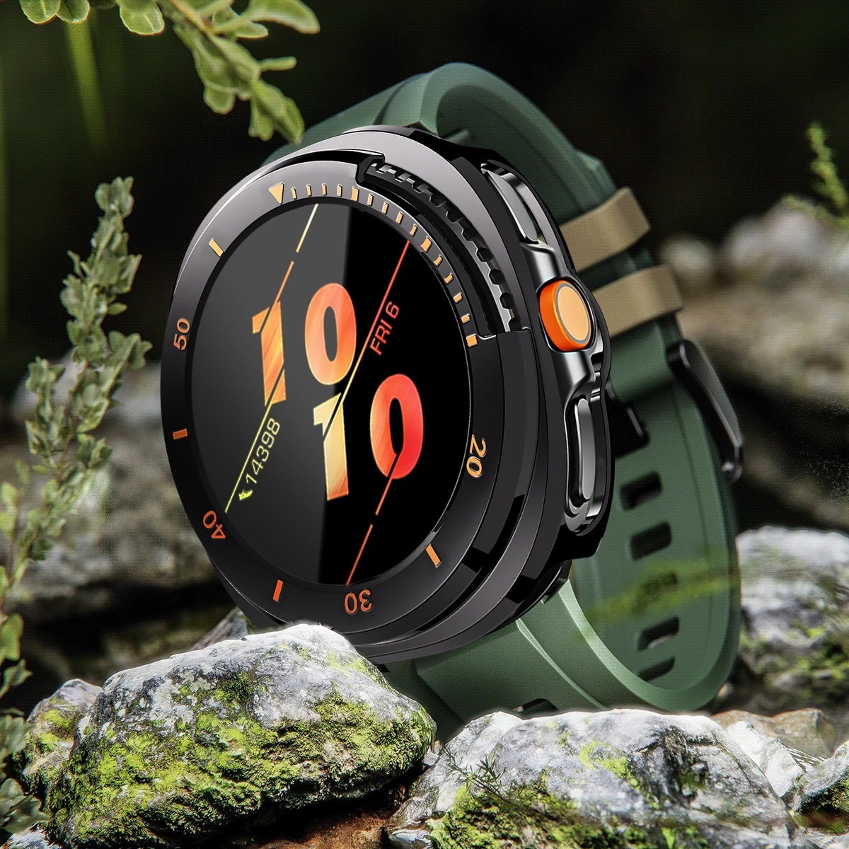 No Gap Silicone Band +Full Screen Cover for Samsung Galaxy Watch 8 Classic 46mm