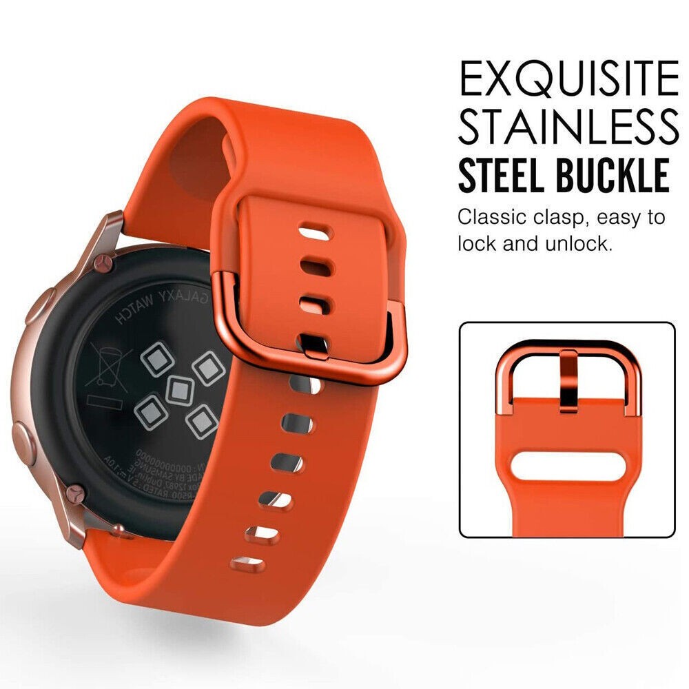 For Samsung Galaxy Watch 7 6 5 40/44mm Sport Replacement Silicone Band Strap