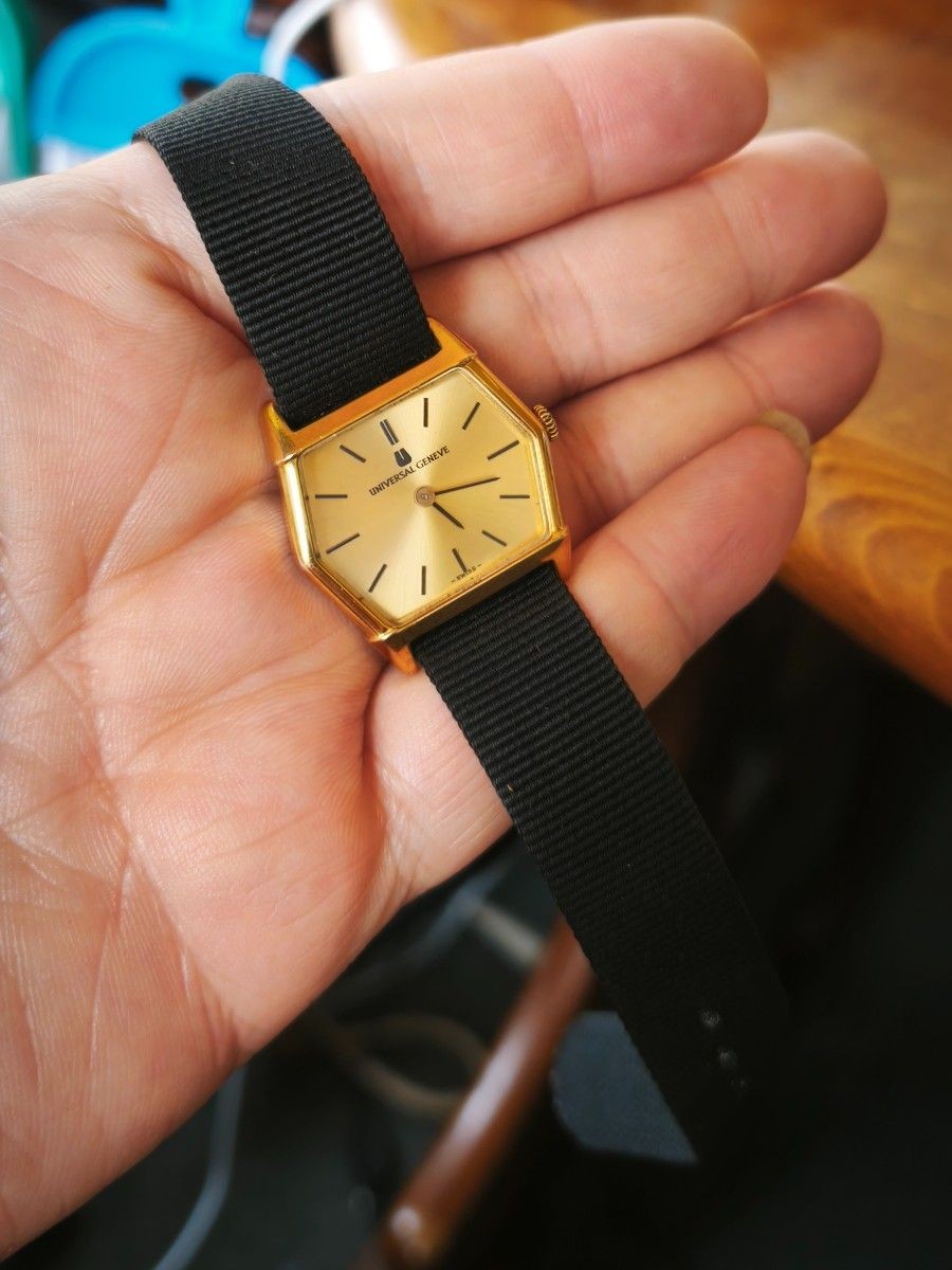 [B1P] Universal Geneve Hexagon 1970s Vintage Dress Watch [m8k]
