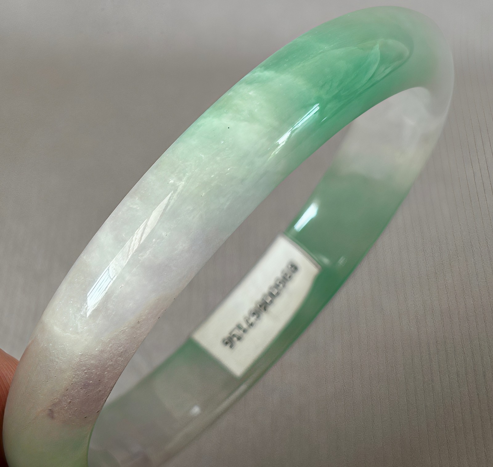 61mm Natural Green Jadeite Jade Bracelets Burma Emerald Jade Bracelet Bangle