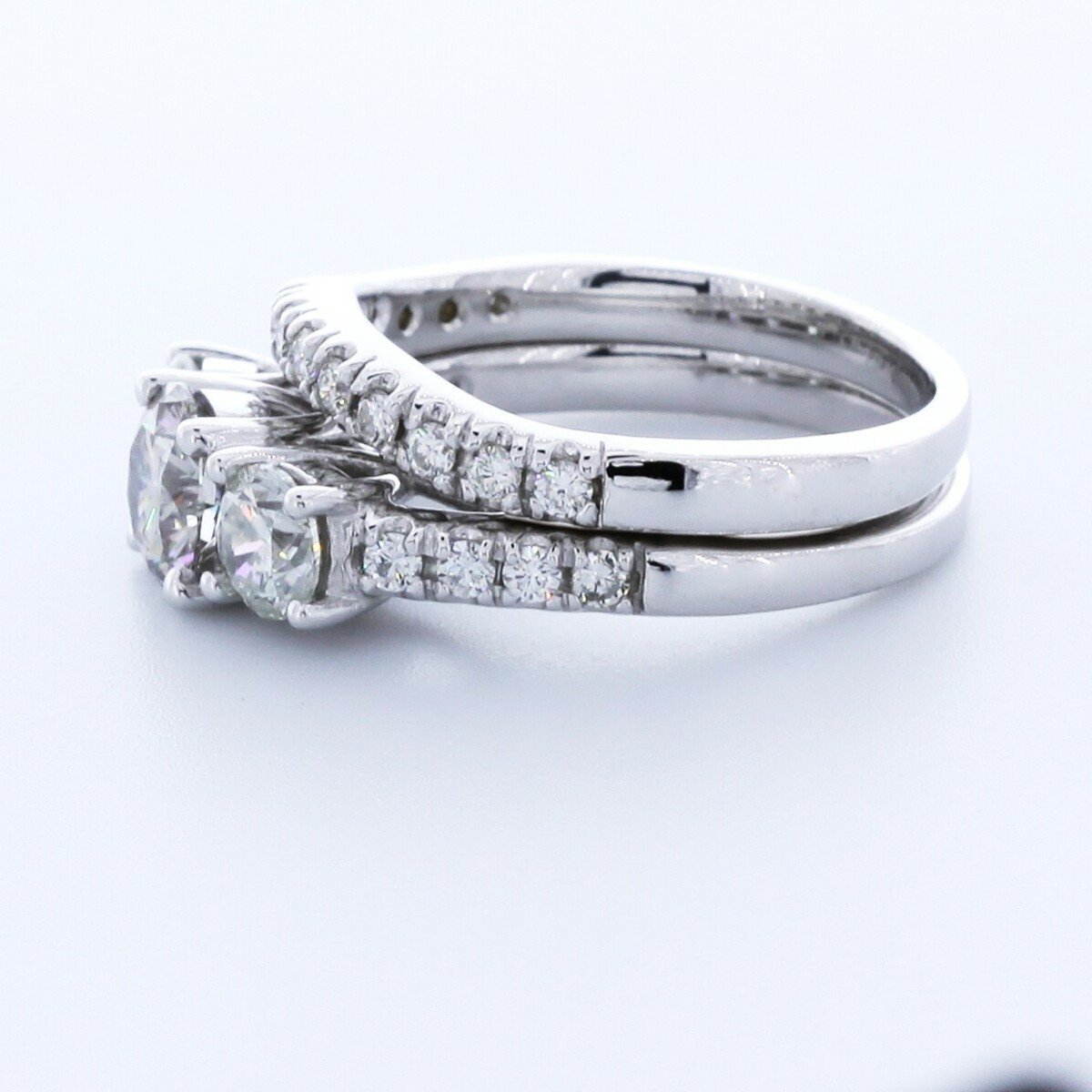 3.25ctw Lab-Created Diamond I/SI2 Very Good Cut Round Brilliant 14K White Gold 4