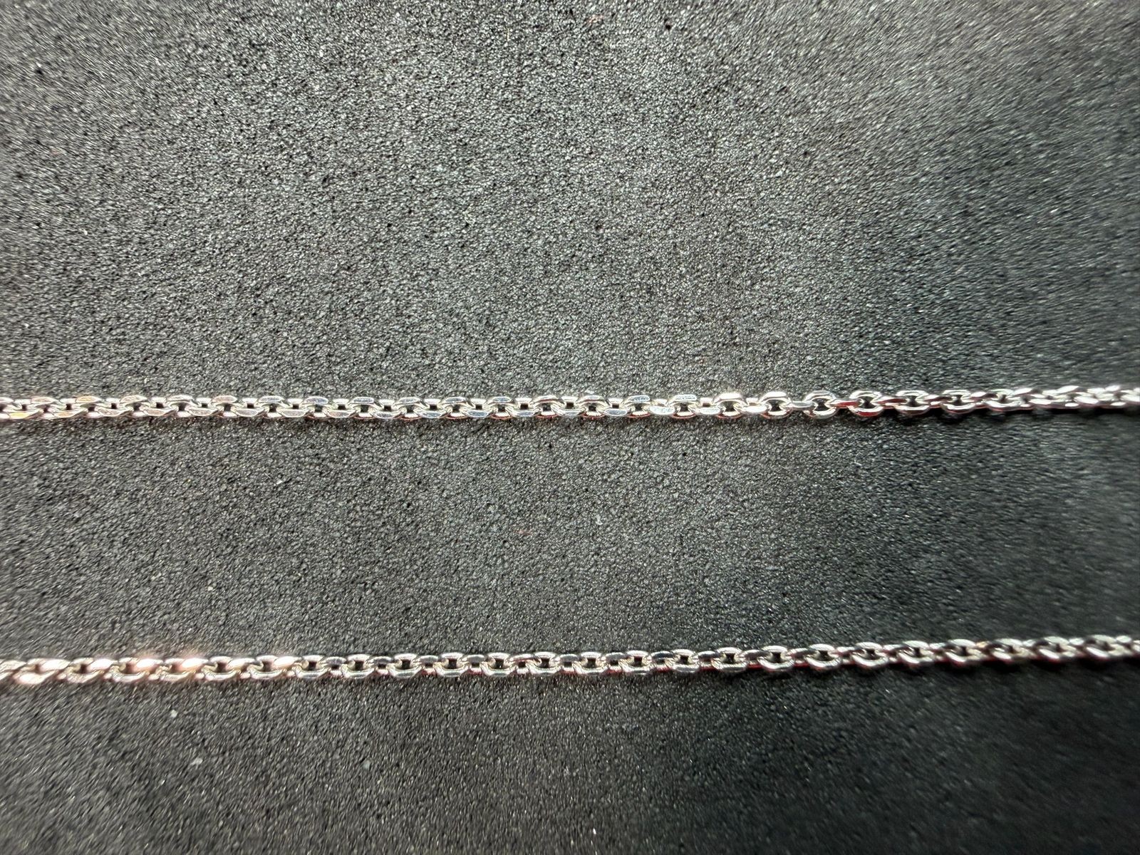 1.72g Vintage Sterling Silver 925 Cable Chain Link Necklace 18 in
