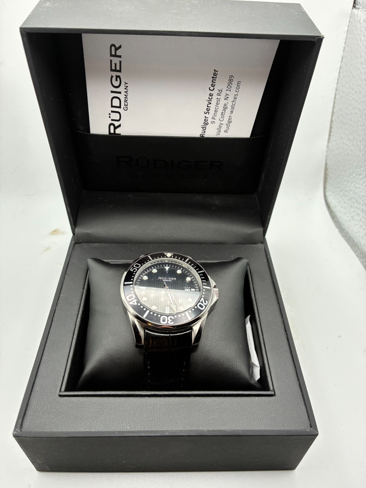 Rudiger Chemnitz Black Dial Men’s Watch R2000-04-007L