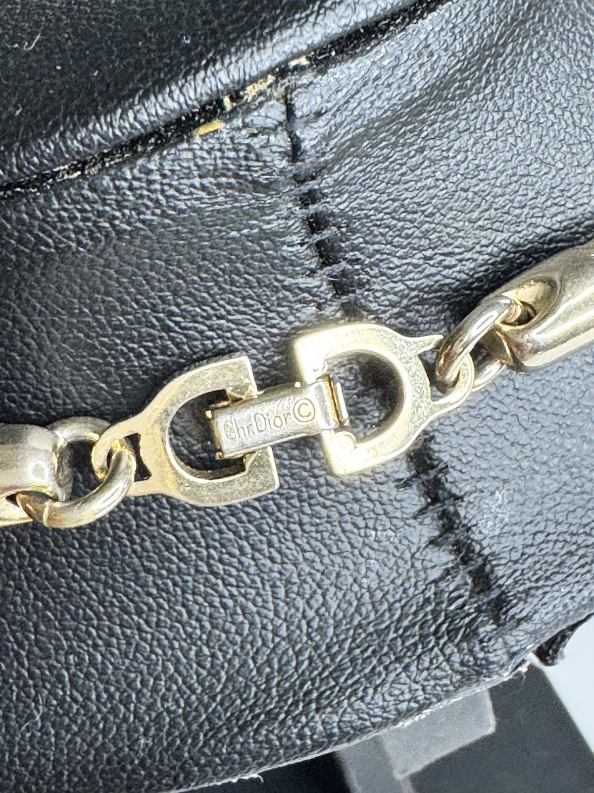 Dior Necklace and Large Pendant Versace Medusa Logo Gold Tone Rhinestones Rare