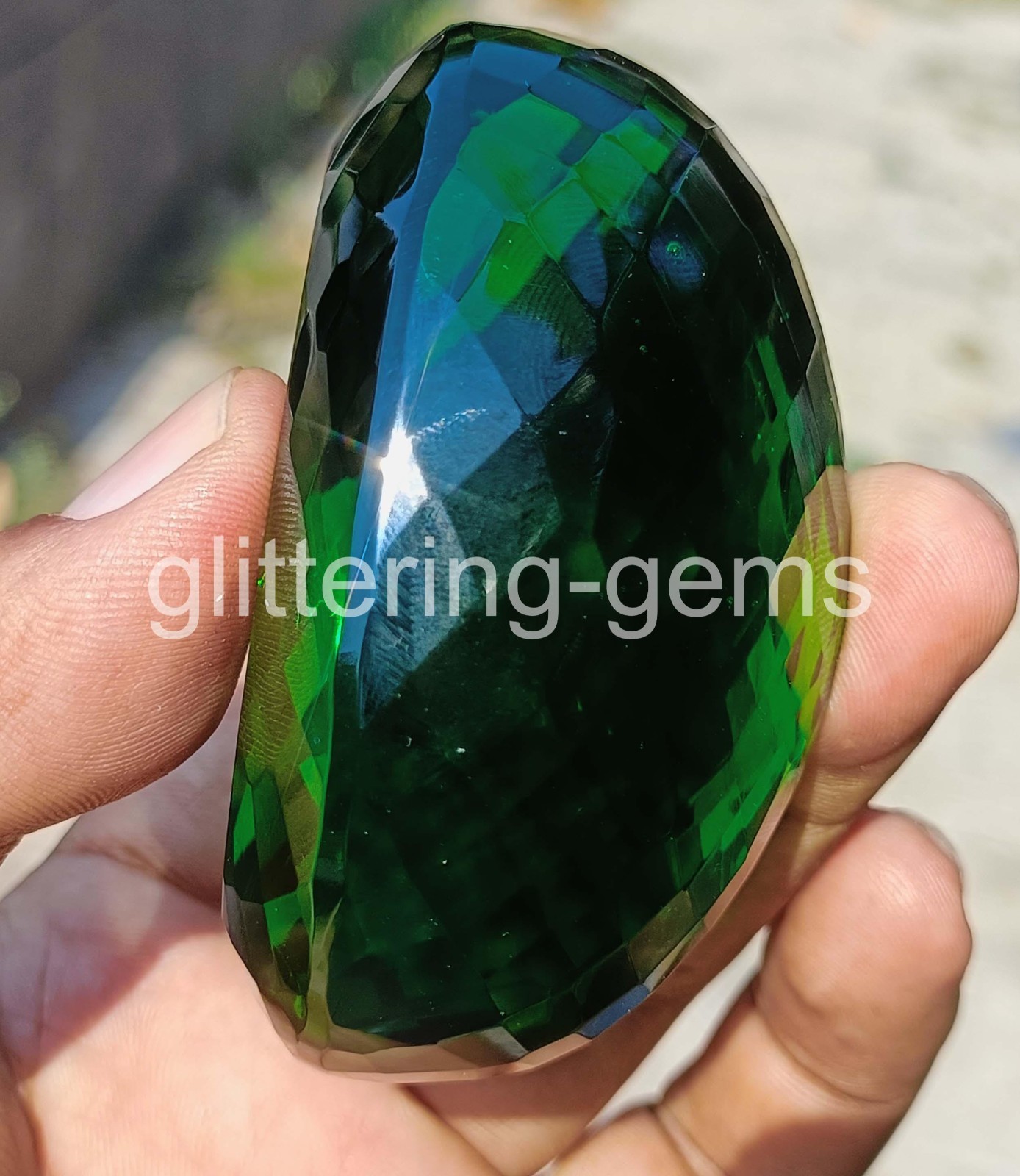 Best Natural Green Emerald Certified 1000 Ct Oval Shape IGL- Loose Gemstone 6YHD