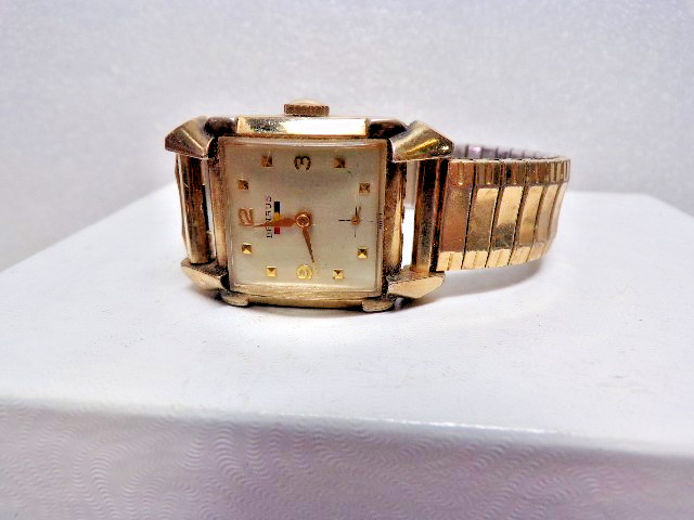 VINTAGE Benrus 17 Jewel 10K RGP Bezel I n a Speidel Band Mode ;DM21 RUNS