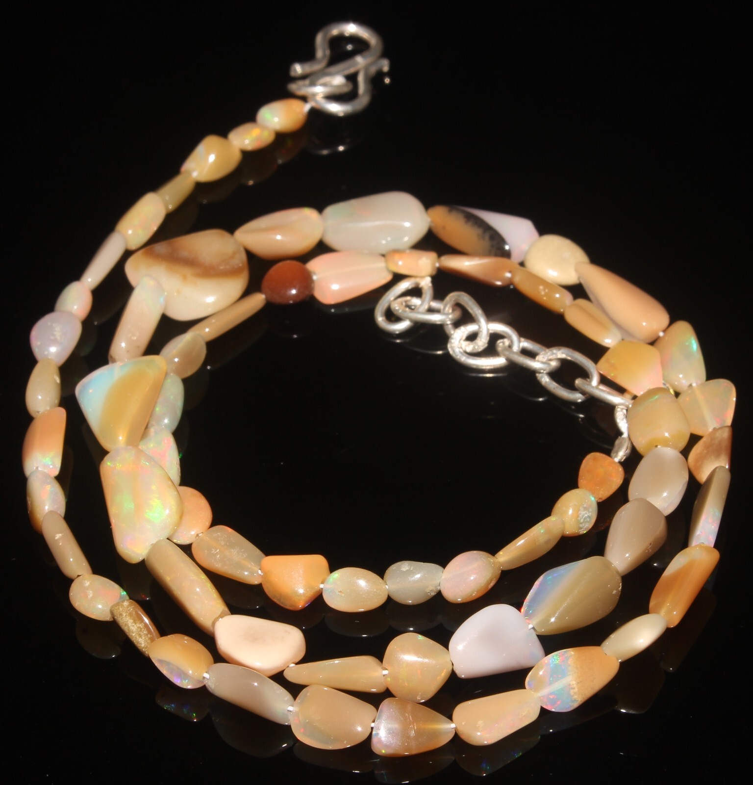 Natural Gemstone Ethiopian Welo Opal Multi Nugget Beads Polished Variations