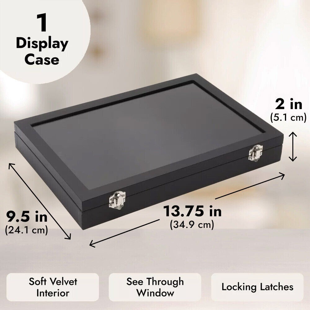 Small Velvet Jewelry Display Box Case for Rings, Bracelets, Necklaces