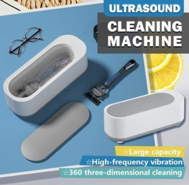 Portable Ultrasonic Jewelry Cleaner 45000Hz 200ml Eyeglasses Ring Watch Cleaner