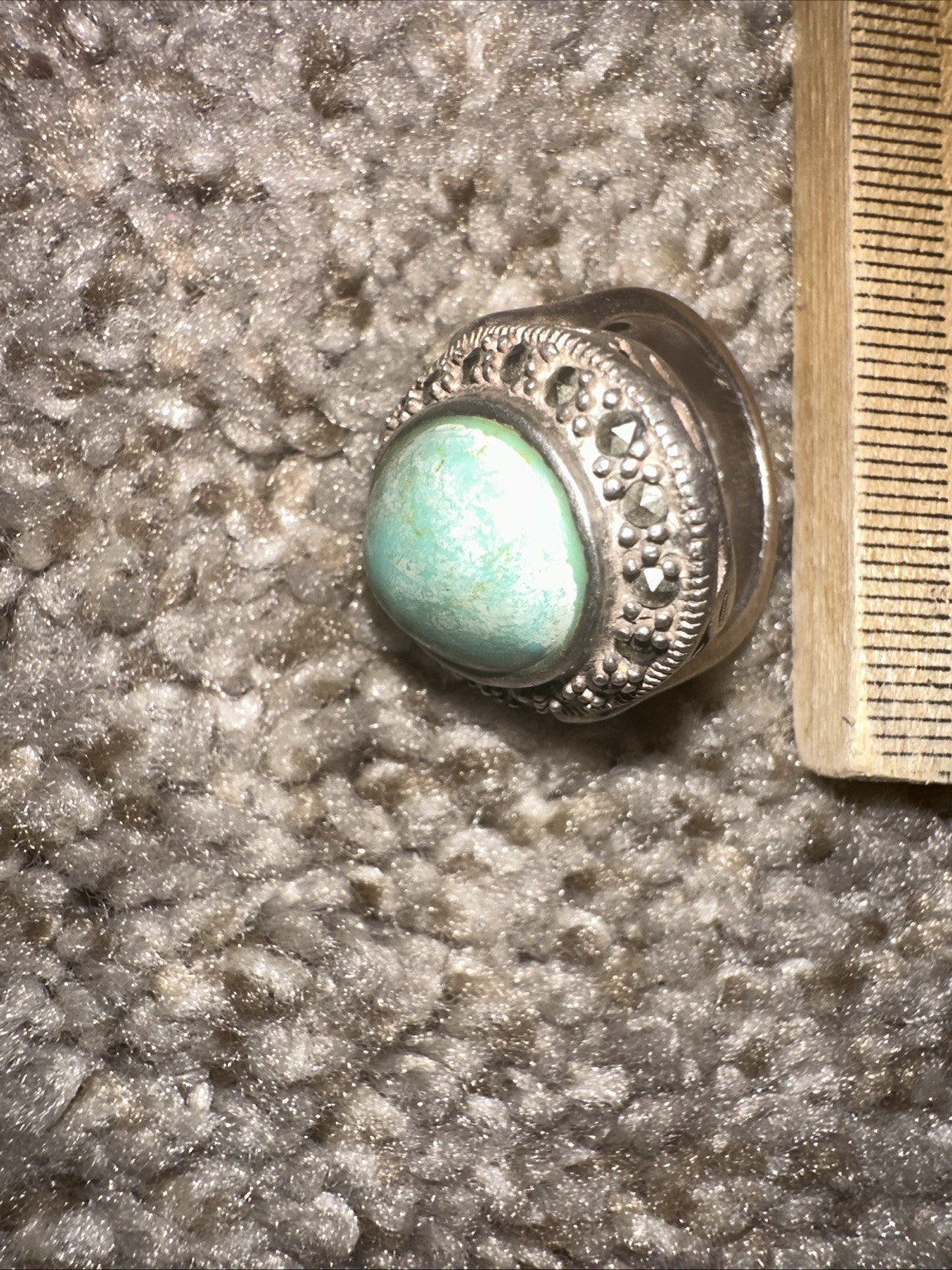 Large Vintage Sliver Stamped 925 Italy Ring