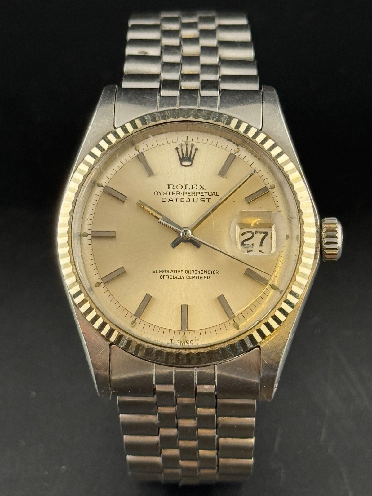 Rolex Datejust 1601 Vintage Jubilee Automatic Steel 36mm Silver Dial