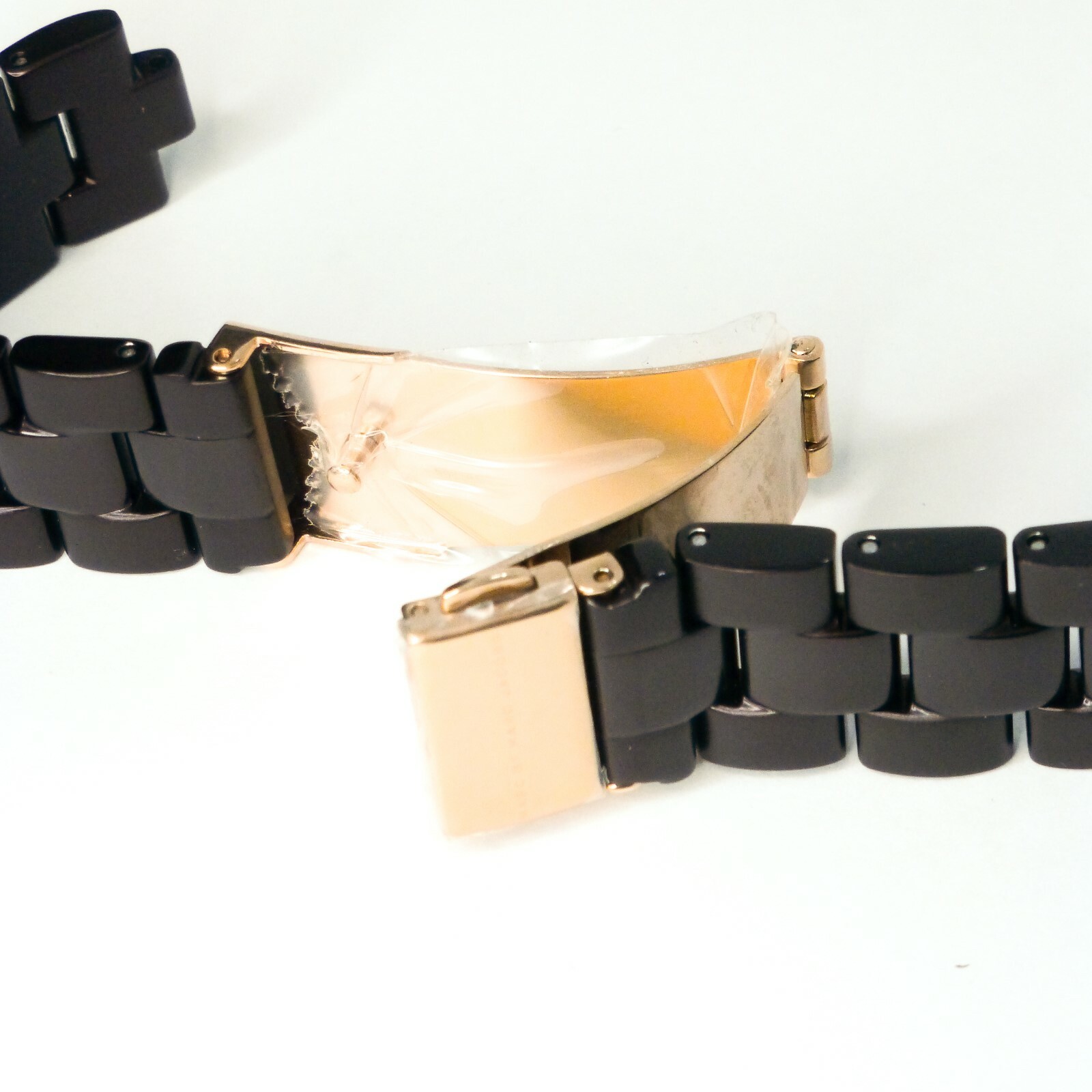 BROWN & ROSE GOLD Marc by Marc Jacobs MBM3527 aluminum Watch Band links clasp