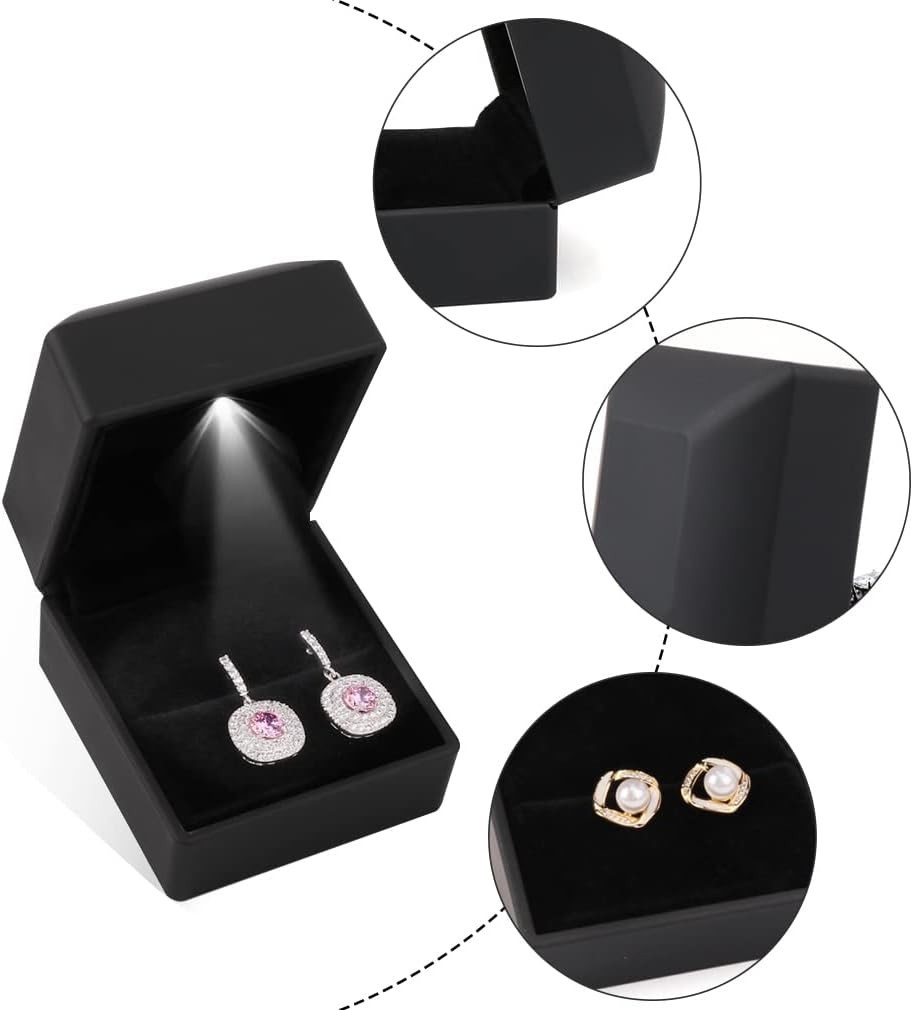 Luxurious Jewelry Gift Box with LED Light – Ideal for Weddings & Anniversaries