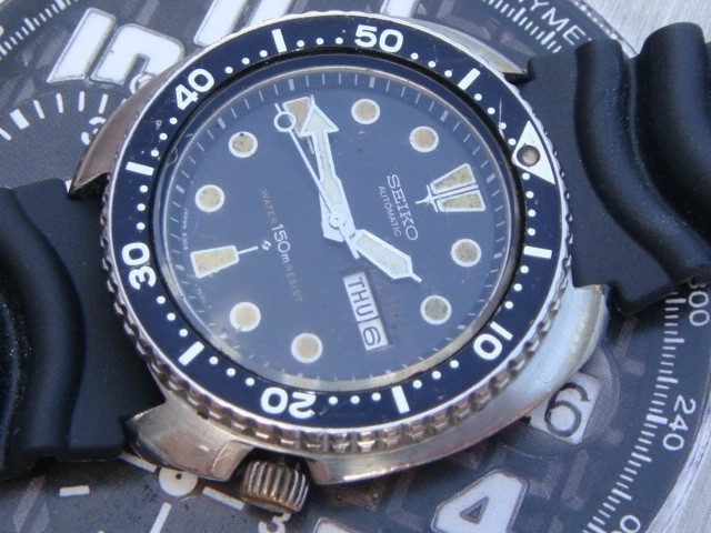 Seiko automatic 17j Willard Diver 6309‑7040 October 1977 M.I Japan Resist dial