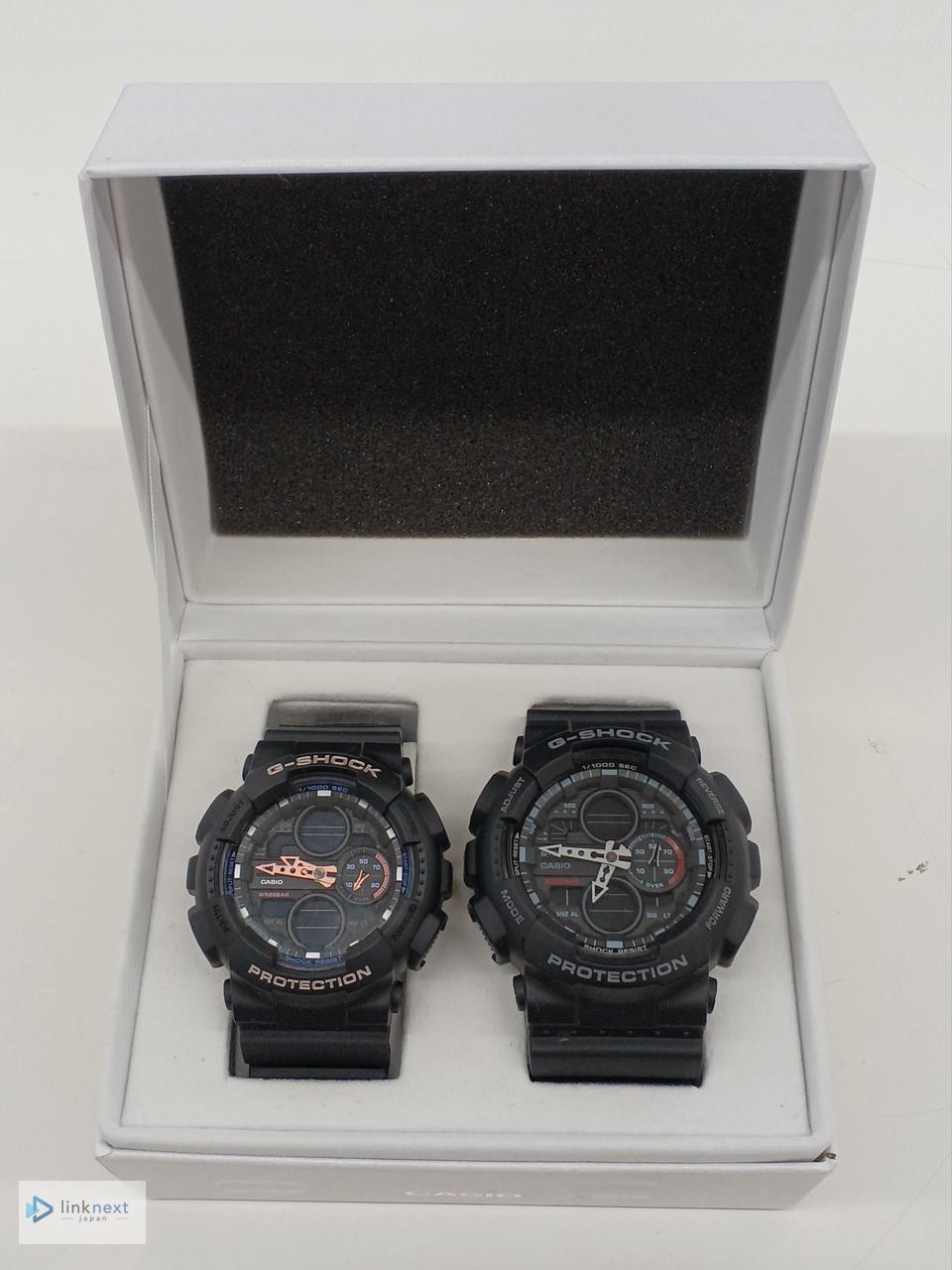 Casio GMA-S140 / GA-140 G-Shock Pair Watch Black Analog-Digital