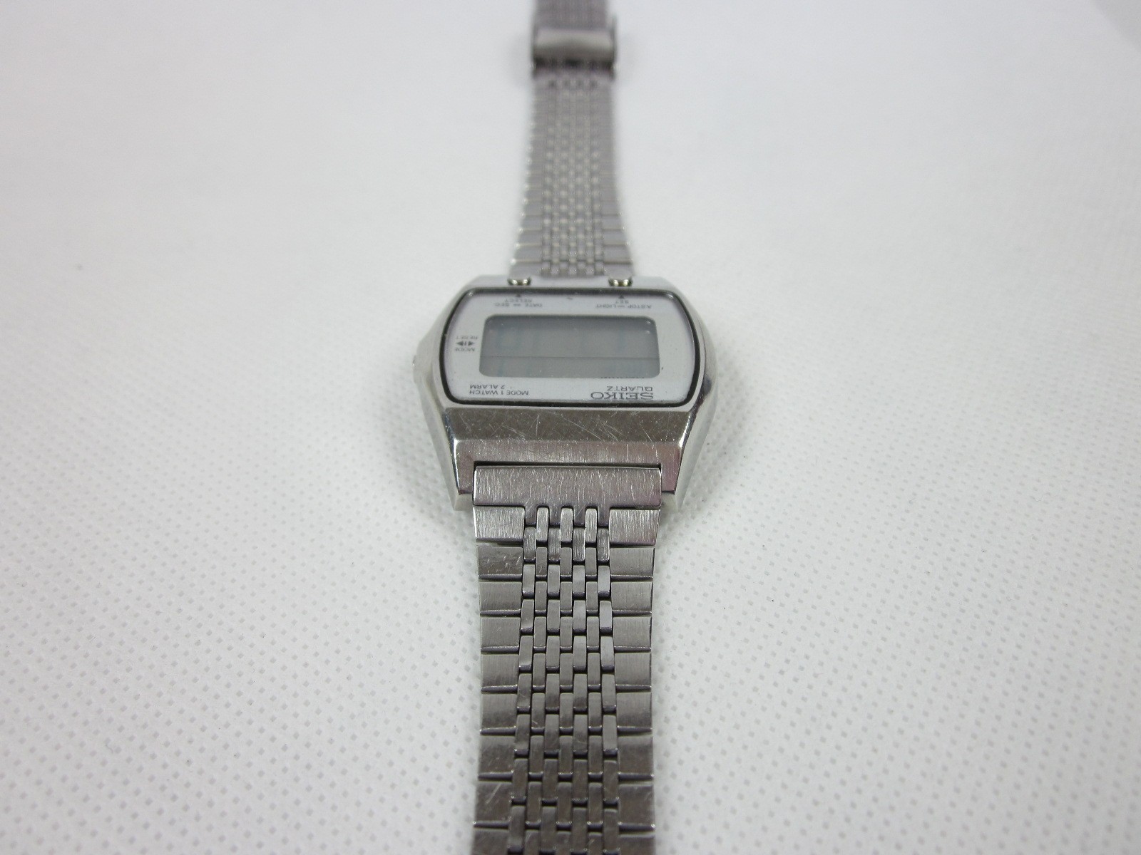 SEIKO ALARM A021 5000 VINTAGE ALARM CLOCK DIGITAL LCD WRISTWATCH FOR MEN