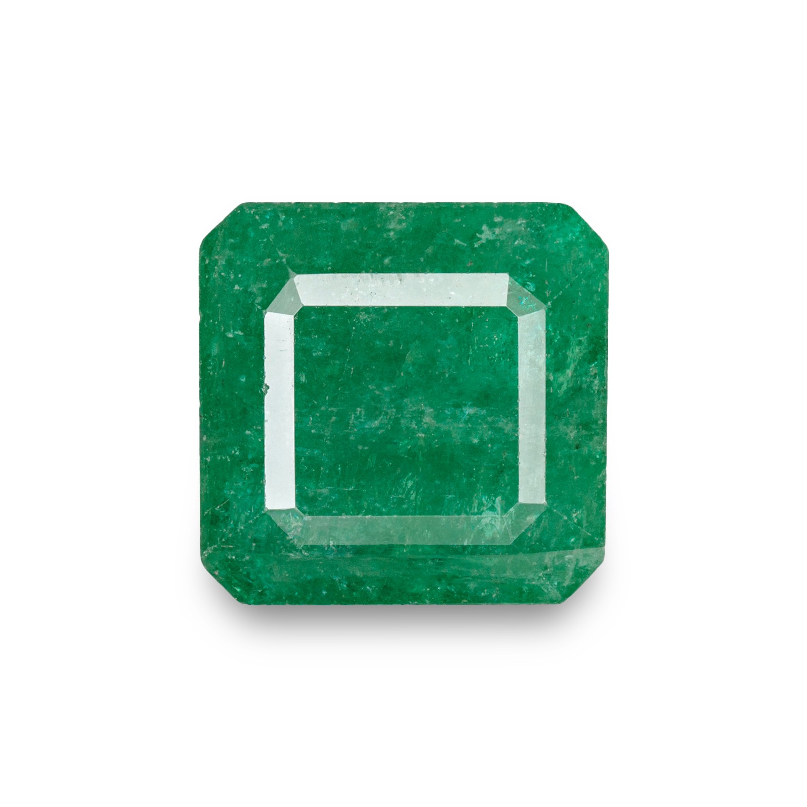 ZAMBIAN Emerald 8.98 Ct Natural RECTANGULAR OCTAGON Strong to Intense Green