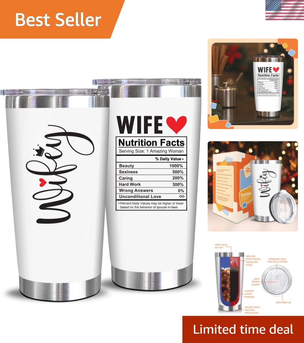 Durable 20 Oz Stainless Steel Tumbler – Perfect Gift for Wife’s Special Moments