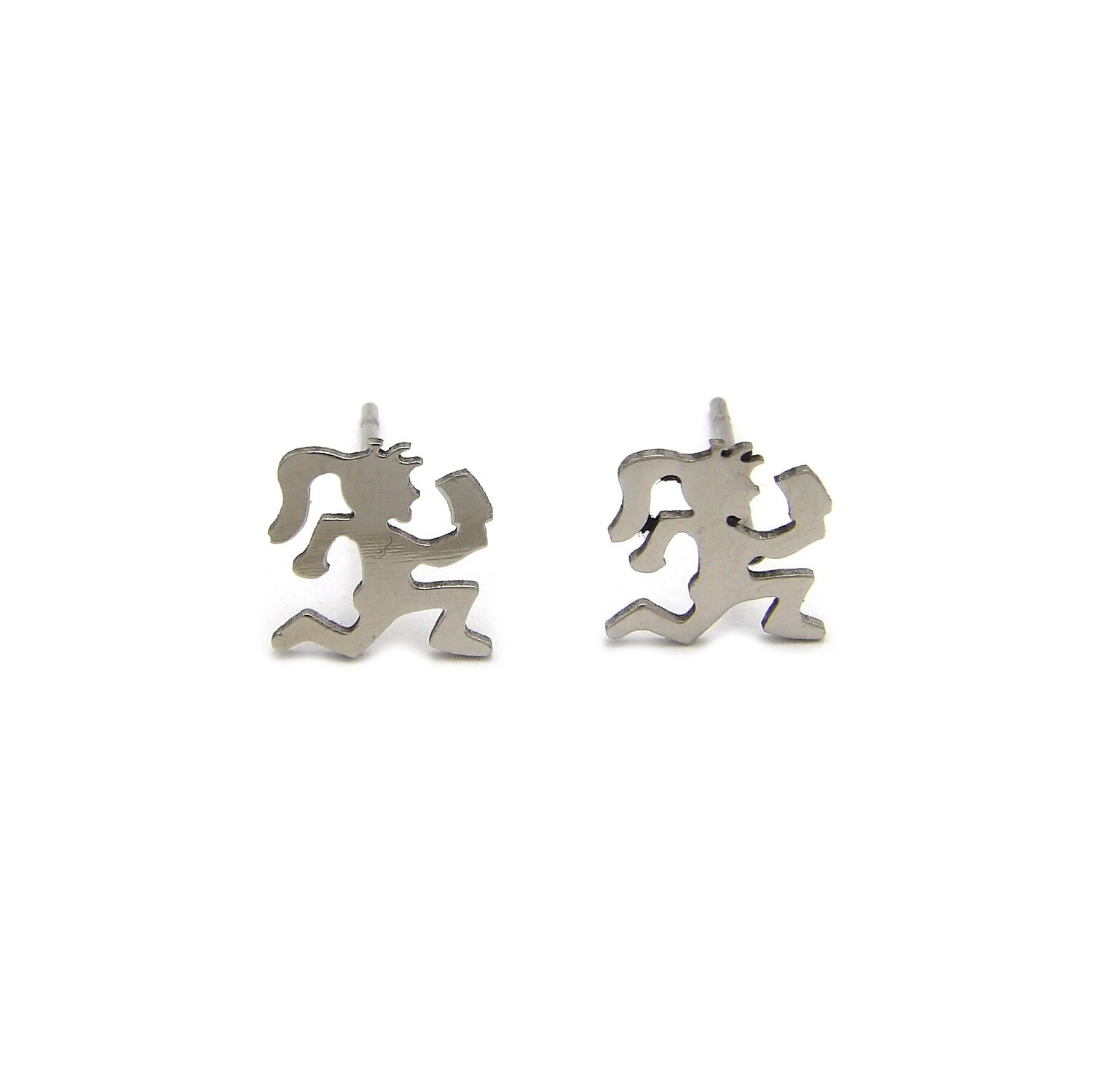New Juggalo Hatchetman & Hatchet Girl Stainless Steel Pierced Earrings
