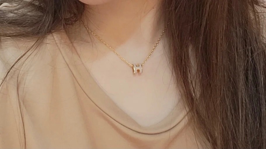 New Authentic Hermes Mini Pop H Pendant Necklace Accessory Jewellery Jewelry