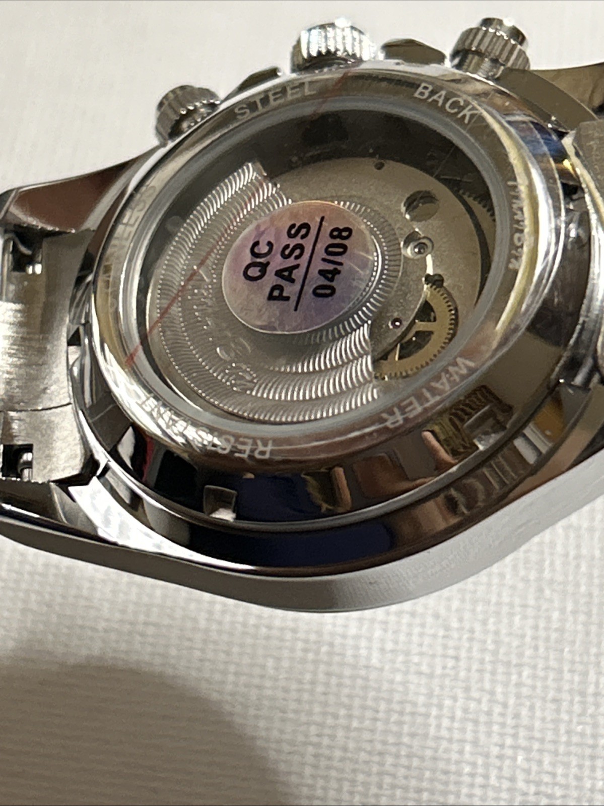Stunning Celestial Blue Starry Dial Automatic Luxury Watch Blue Stainless
