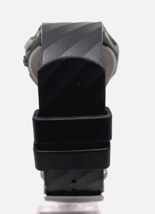 Bulova CURV Titanium/Stainless Black Rubber Strap Men’s Chronograph Watch-98A162