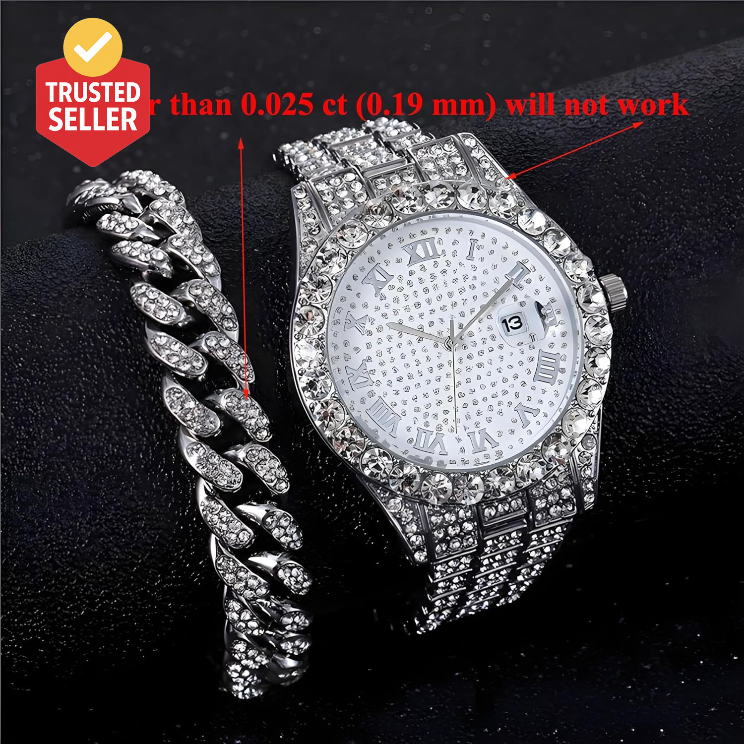 Diamond Tester Pen, Professional Jewelry Diamond Tester with 60X Jewelry Loupe M