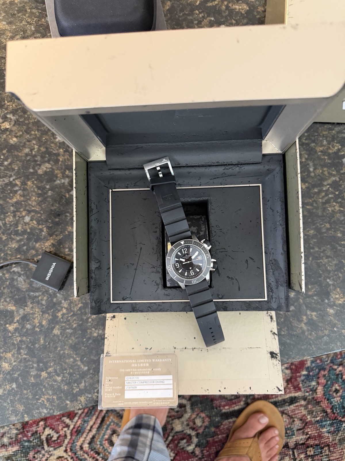 Jaeger LeCoultre Q183T770 Master Compressor Diving Alarm Navy SEALs Limited Edit