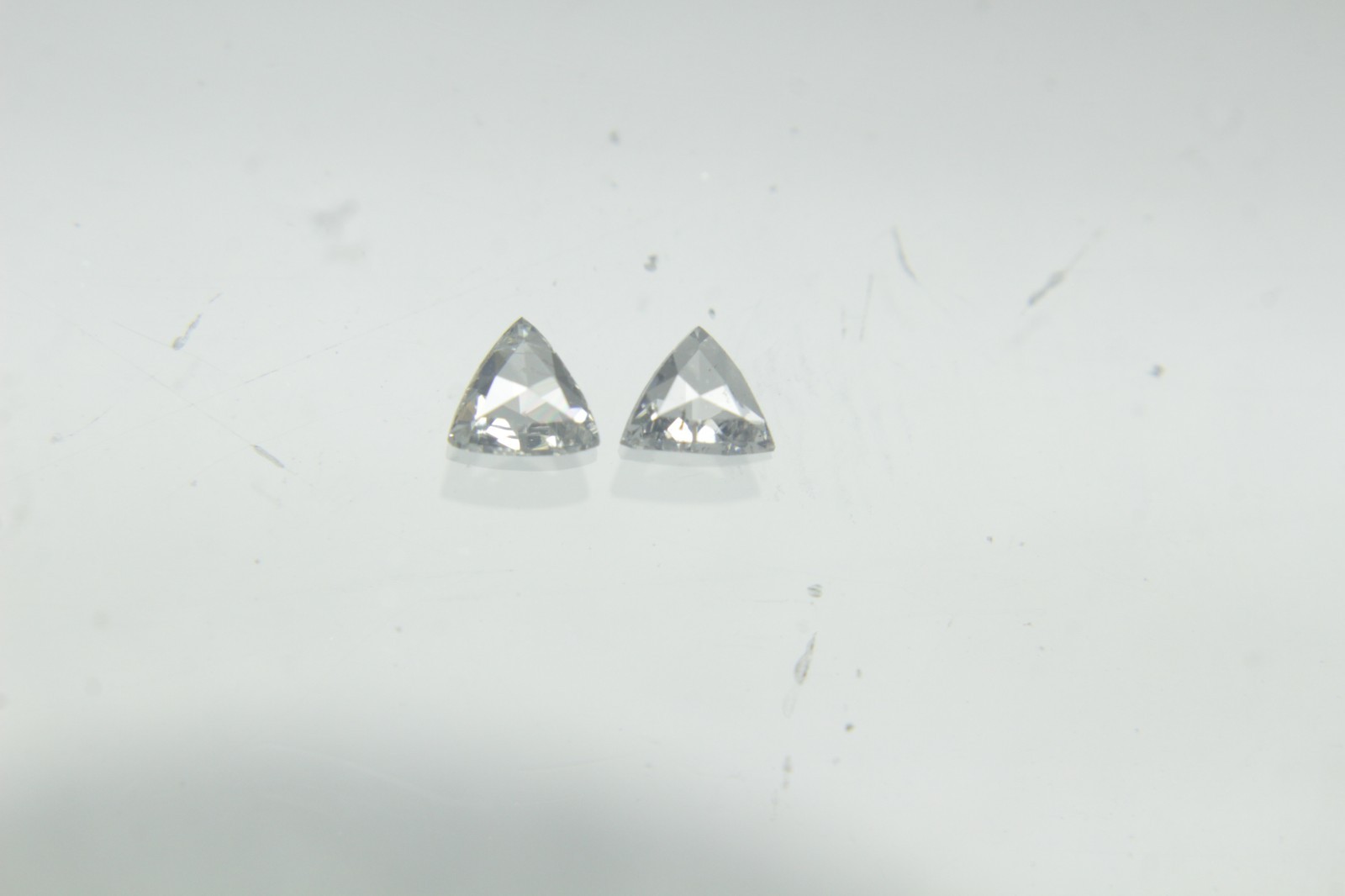 0.13 Cts F-G Color VS-SI Clarity Triangle Rose Cut Diamond Pair 2.80 MM