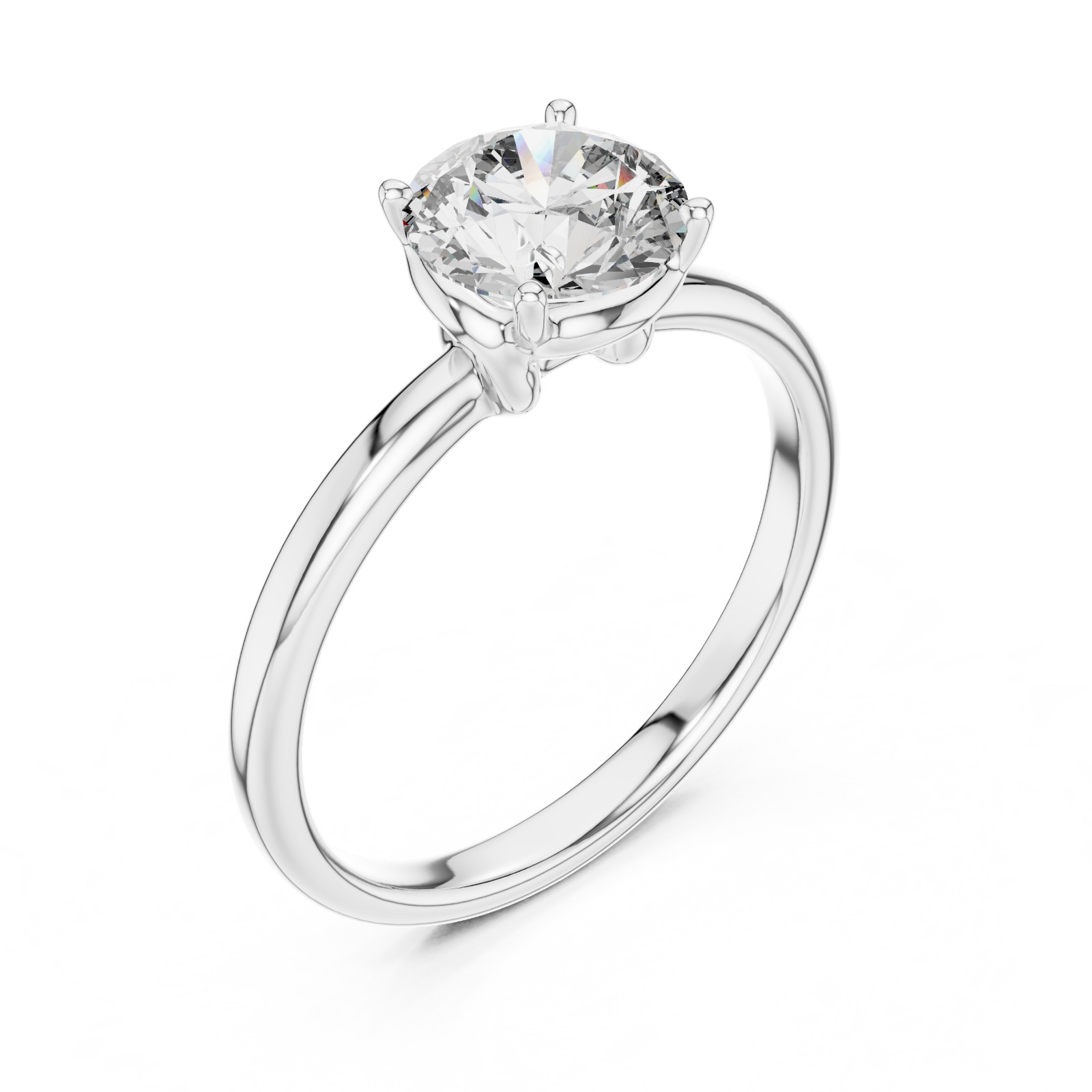 1 Ct Lab Grown Diamond IGI Certified Wedding Gift For Her Gold Ring 14 K F VVS
