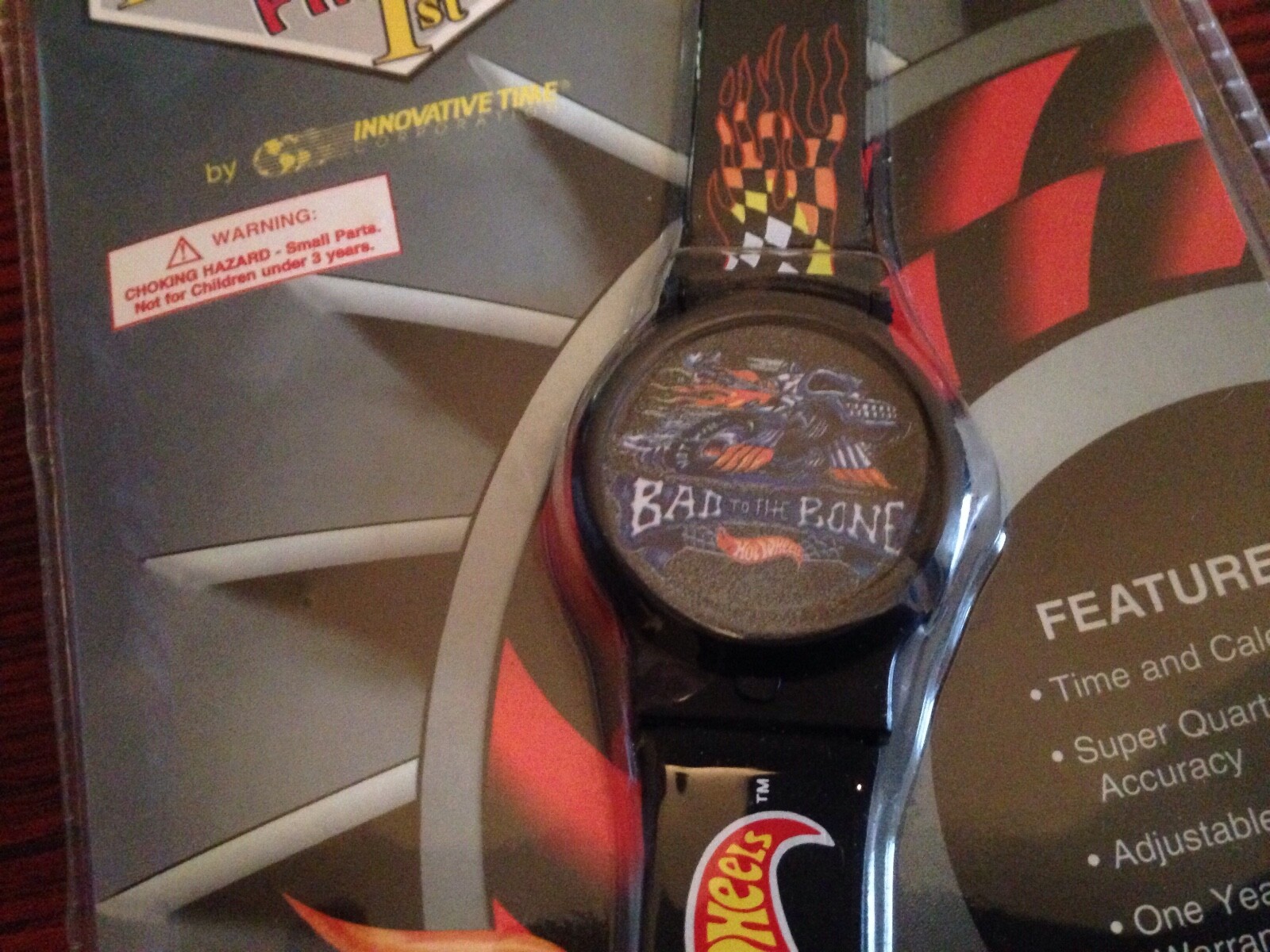 1994 Hot Wheels Wrist Watch Factory Sealed -Race Hard Finish 1st –