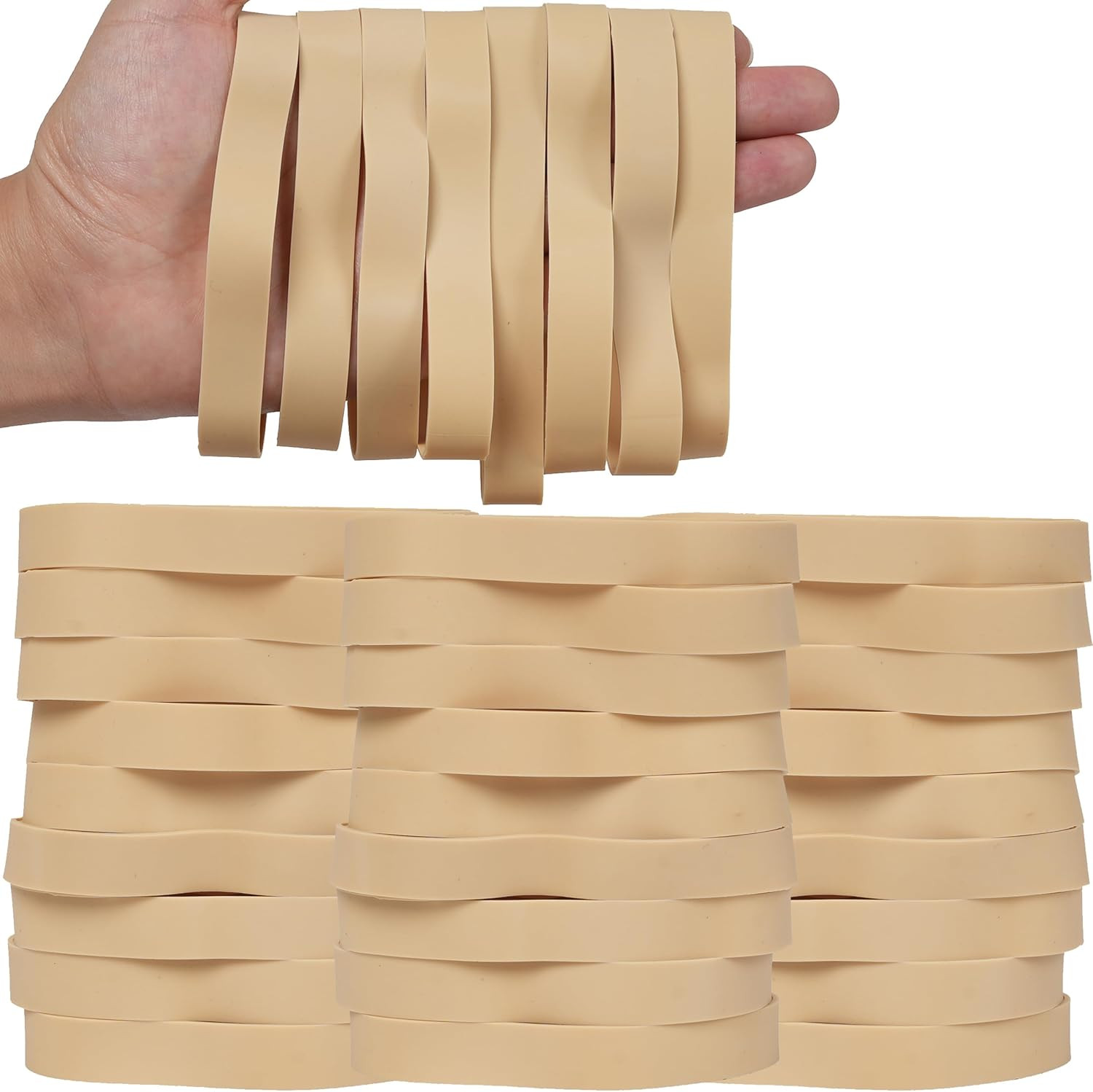 Rubber Bands 40 Pcs Size#105 Large Big Wide Heavy Duty Elastic Rubber Band | Str