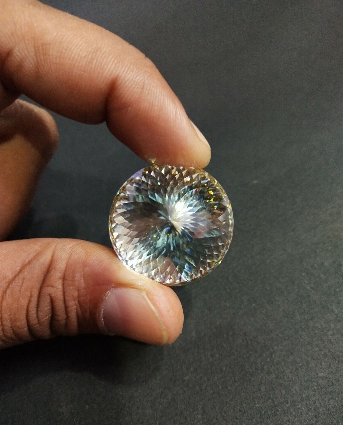 1.0 Ct to 5.0 Ct Yellow Portuguese Cut Loose Moissanite VVS Grade Excellent Cut