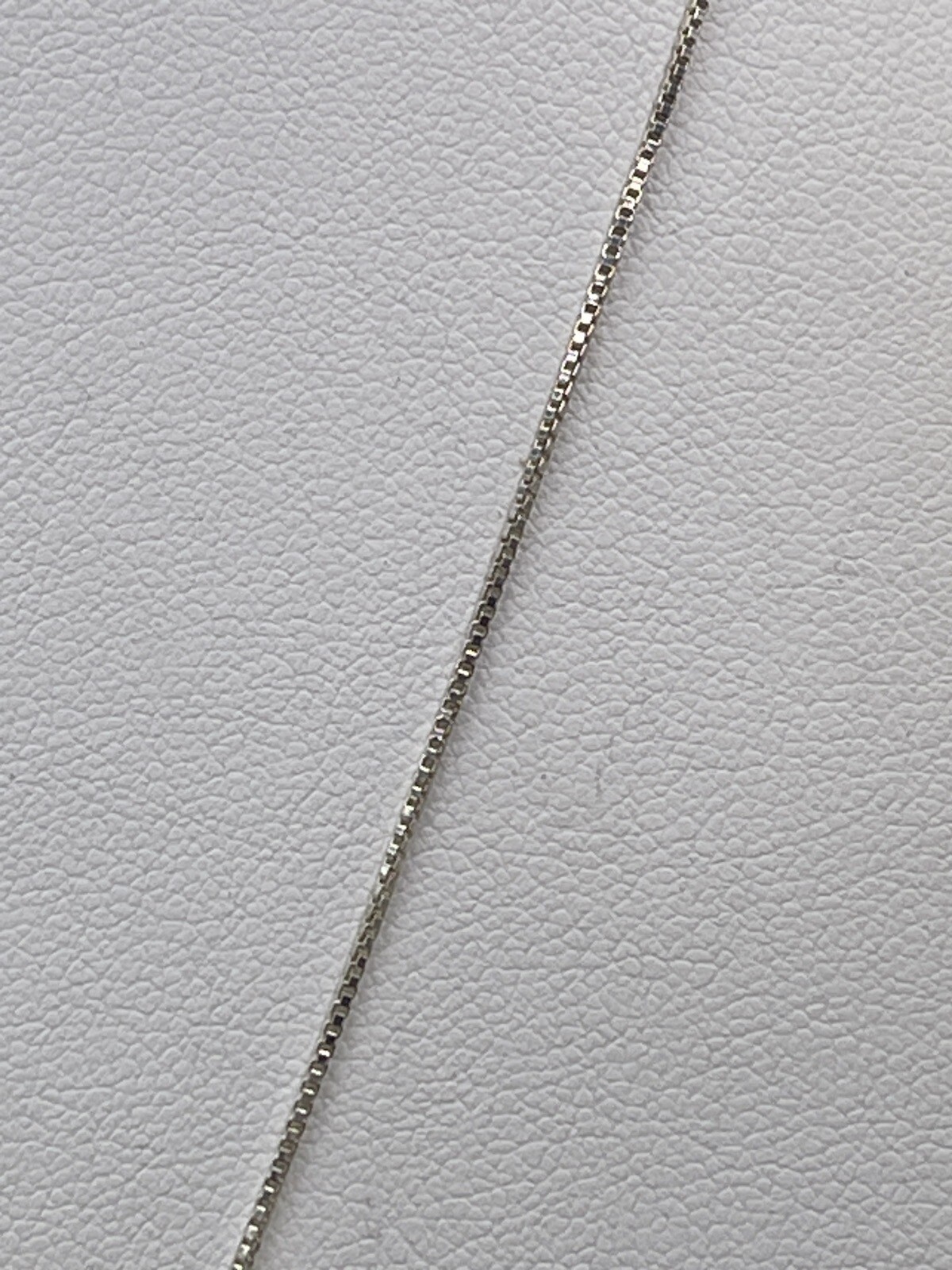 Necklace Sterling Silver Mother Of Pearl Dyed pink Box Chain Makers Mark 925 17”