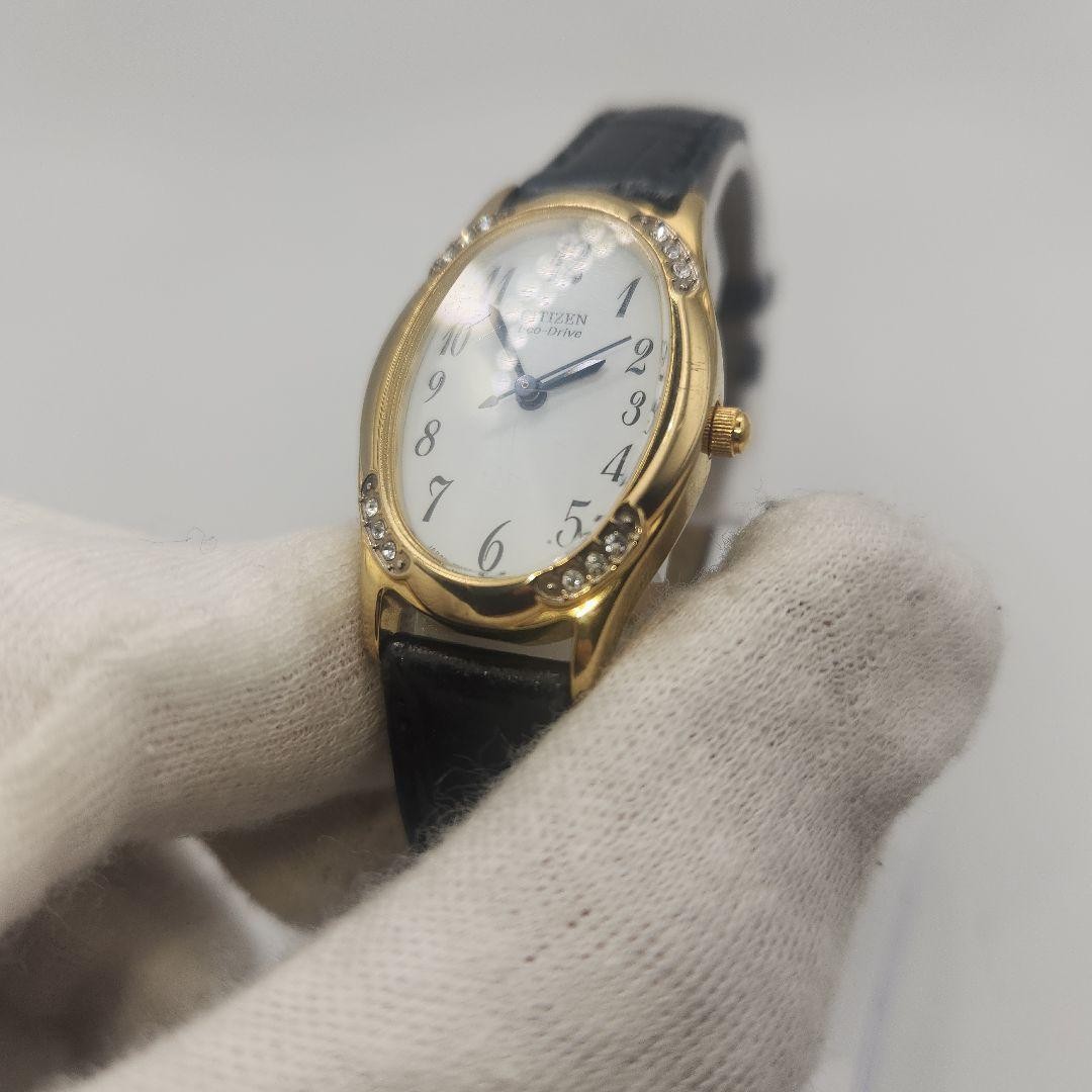 Citizen Working Eco Drive Solar Ladies Watch Diamond Retro