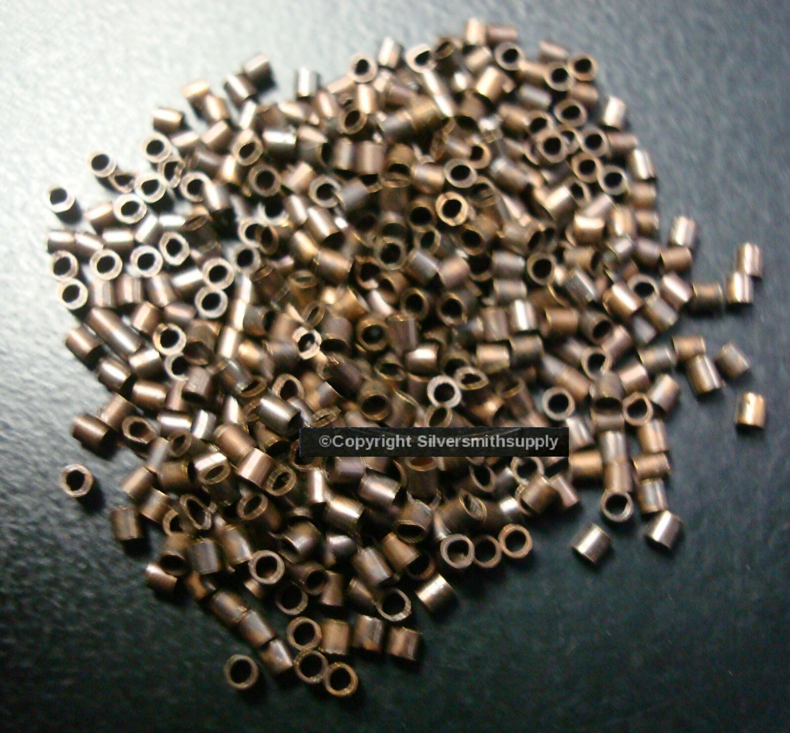 Crimp Beads SM Ant Copper pl 1.2x1mm 500 tube crimp beads attach clasps FPS127B