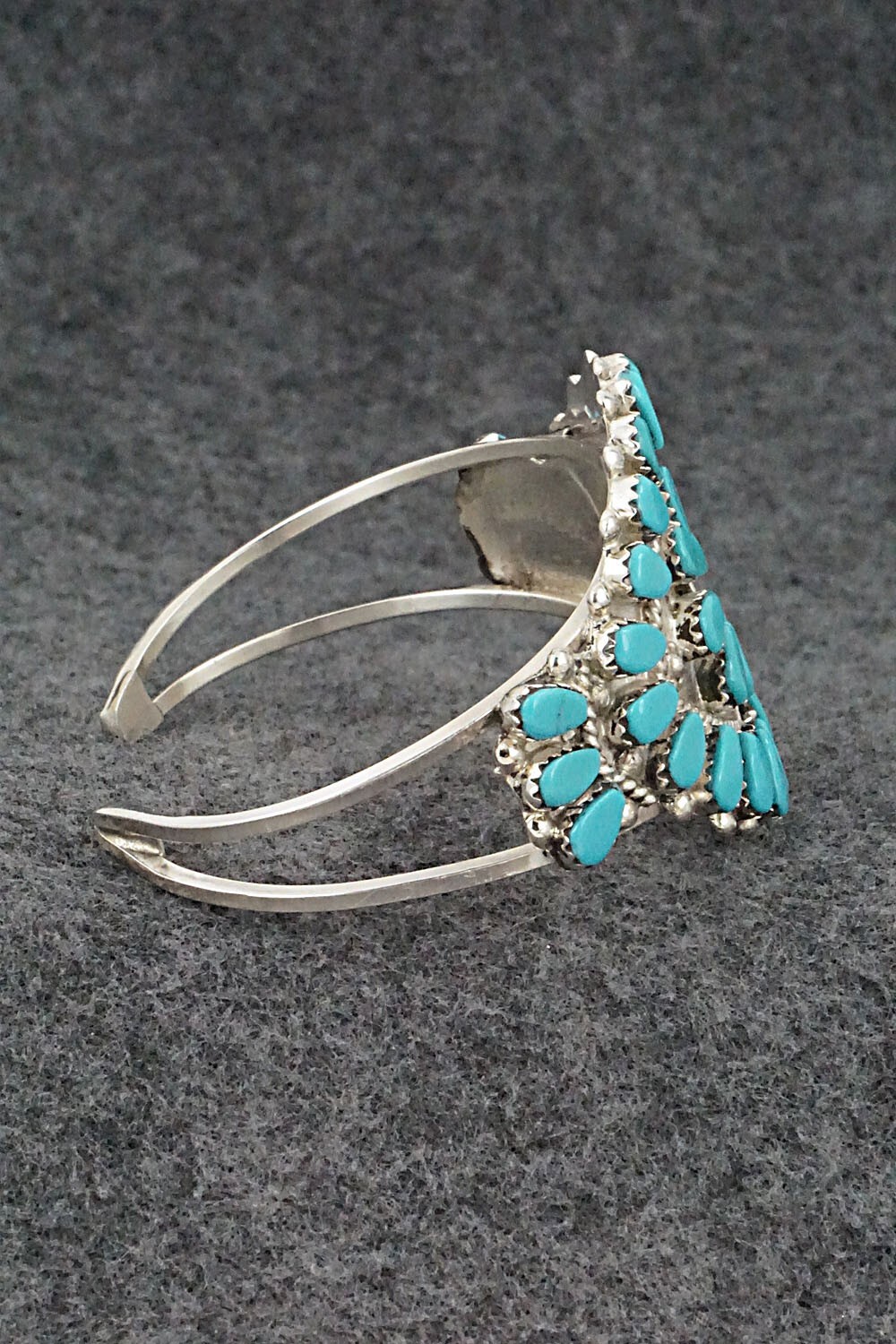 Turquoise & Sterling Silver Bracelet – Evangeline Tsabetsaye