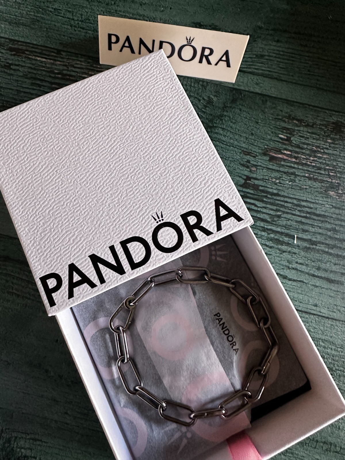 100% NEW PANDORA Me Style Ruthenium Link Chain Bracelet 549588C00 21cm~8.2 inc