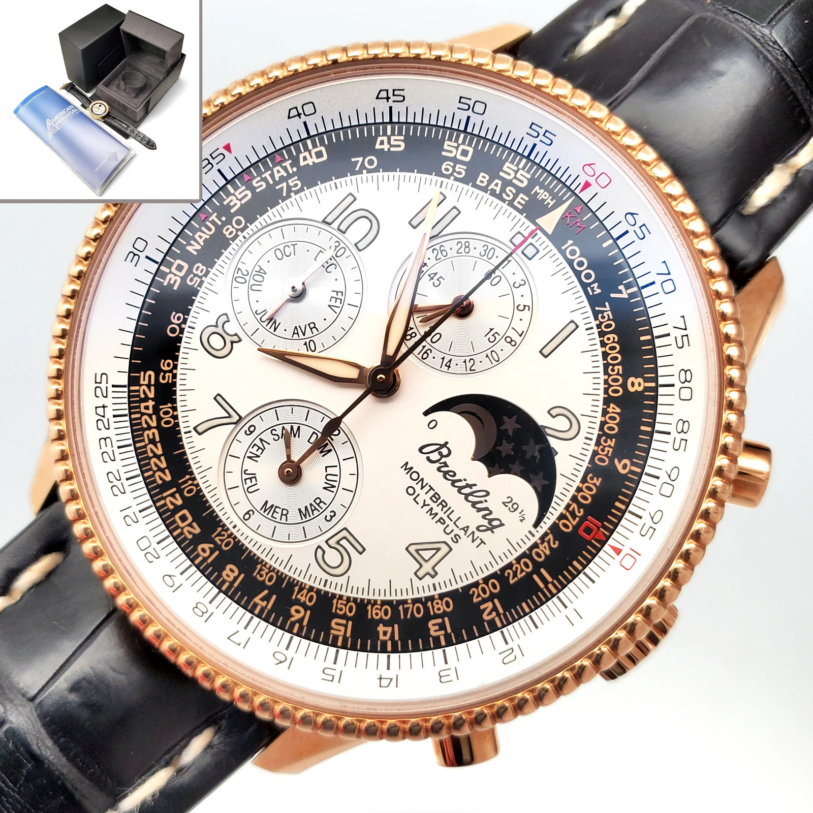 Breitling Limited Edition Navitimer Montbrillant Olympus Rose Gold 42mm H19350